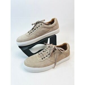 Peter Millar Vantage Suede Sneaker Beige MS24XF53 Mens 10.5 Low Top Shoes